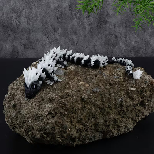 3d articulted Black Ice Dragon.