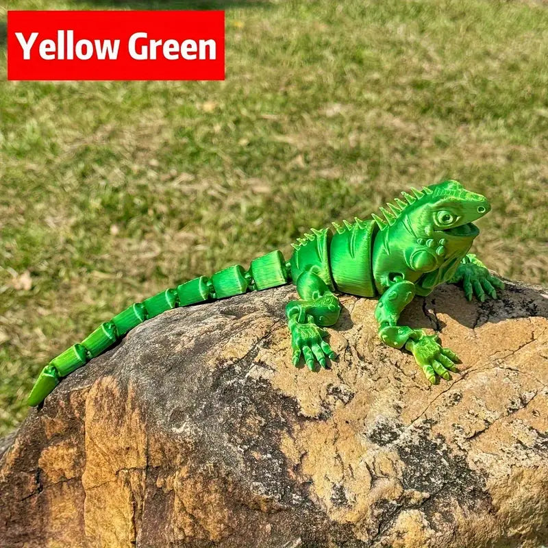 Multi Coloured Flexi Articulated Iguana Lizard