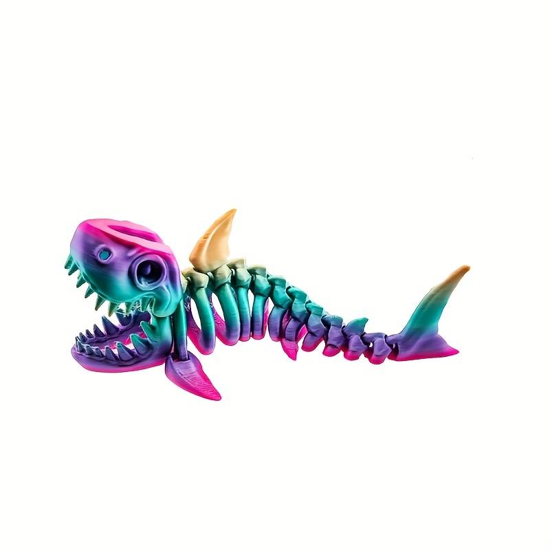 Flexi Articulated Multi coloured shark skeleton