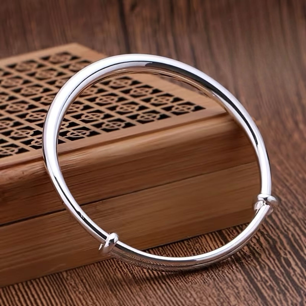 Sterling Silver Adjustable Bangle