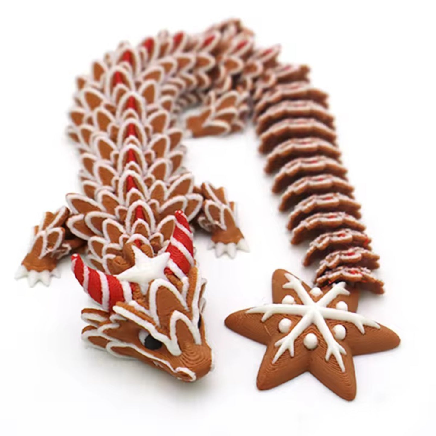 3d articulated Gingerbread dragon.