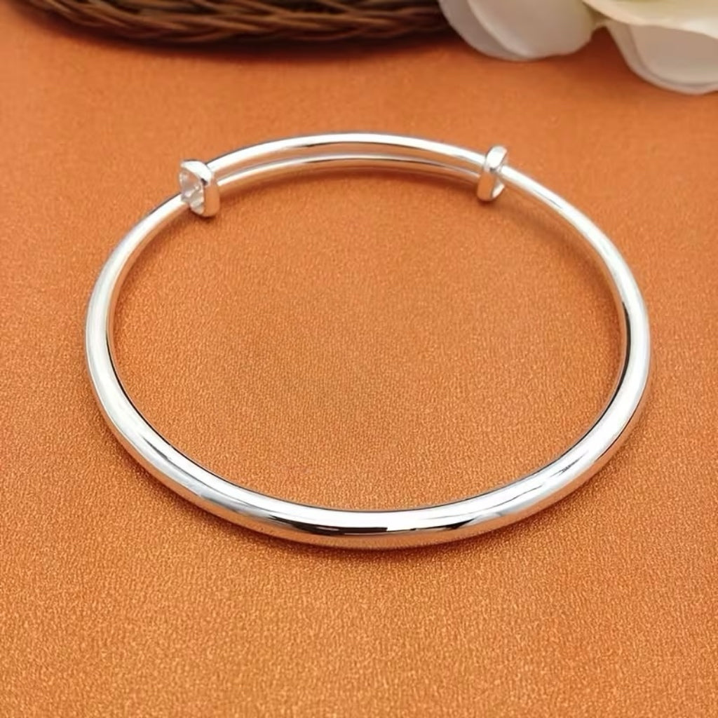 Sterling Silver Adjustable Bangle