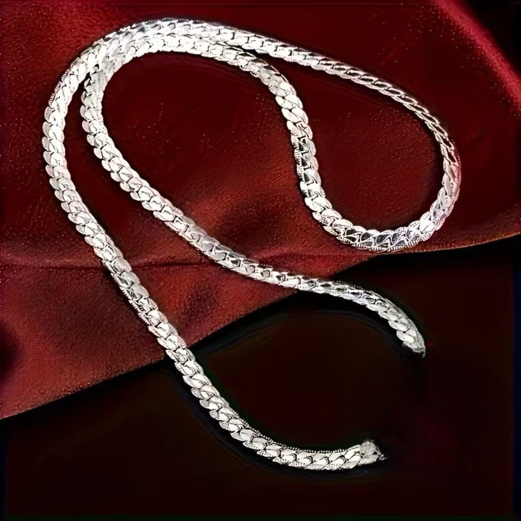 50cm Sterling Silver Curb Chain