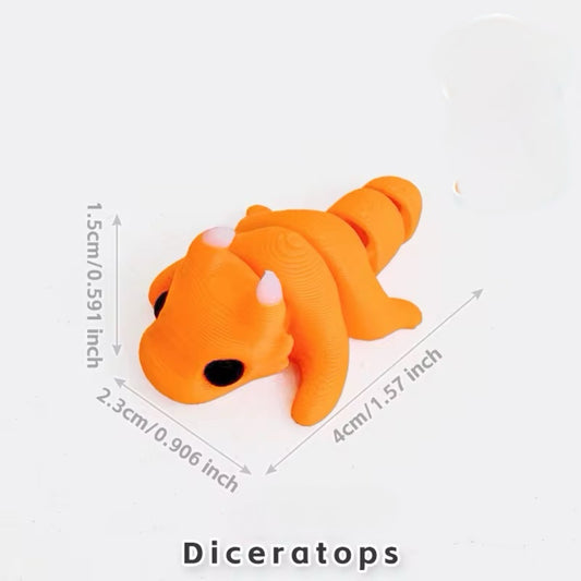 Mini Pocket Palz 3d Articulating Flexi Dicerotops