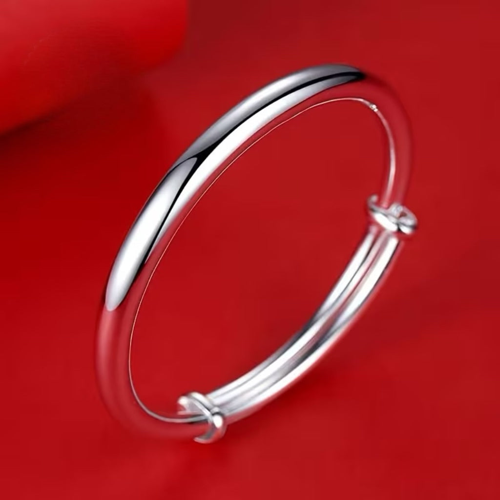 Sterling Silver Adjustable Bangle
