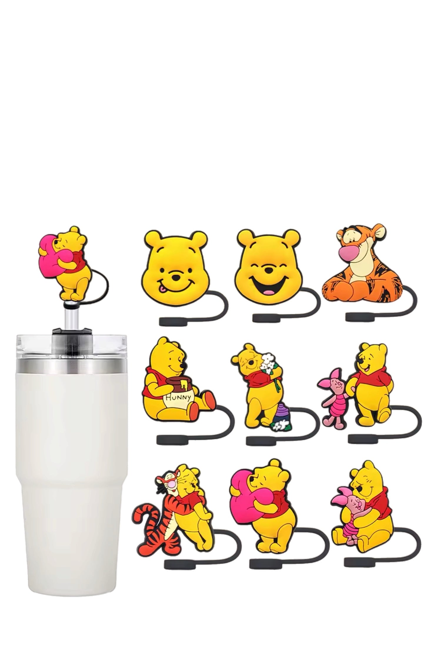 Winnie the Pooh and Friends Straw Toppers