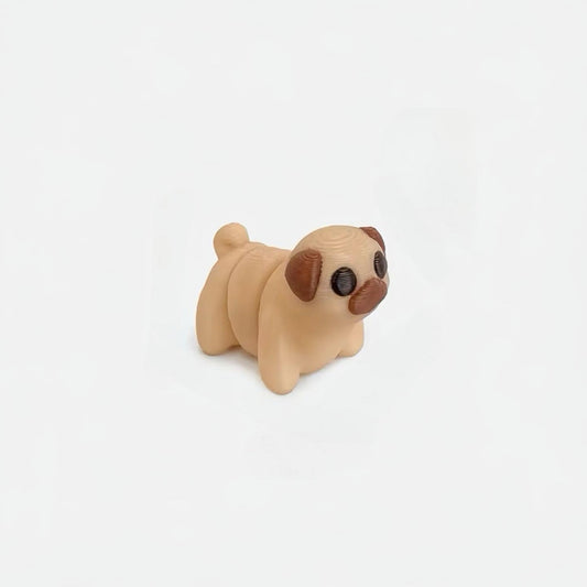 Mini Pocket Palz 3d Articulated Flexi Pug Dog