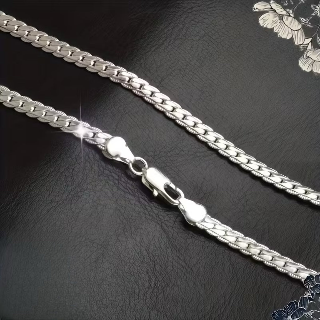 50cm Sterling Silver Curb Chain