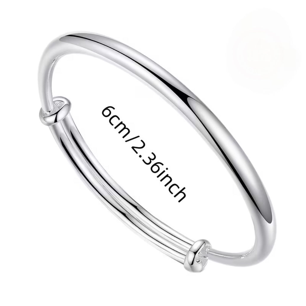 Sterling Silver Adjustable Bangle