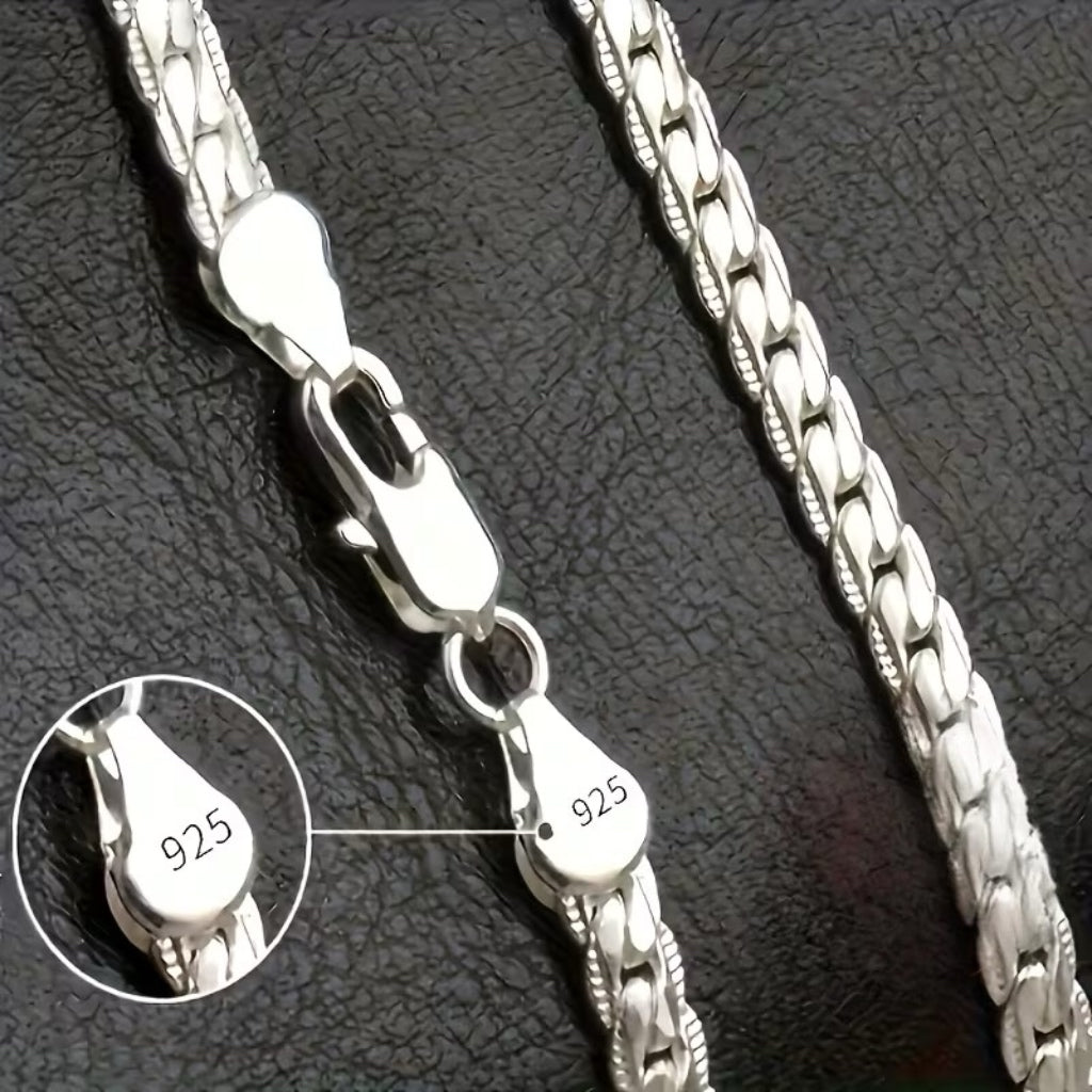 50cm Sterling Silver Curb Chain