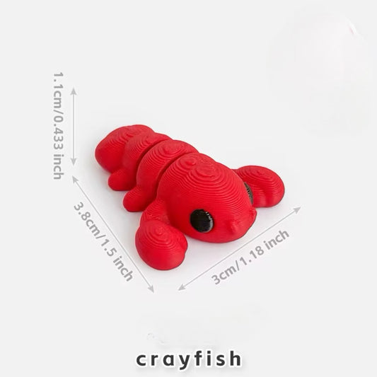 Mini Pocket Palz 3d Articulating Flexi Lobster