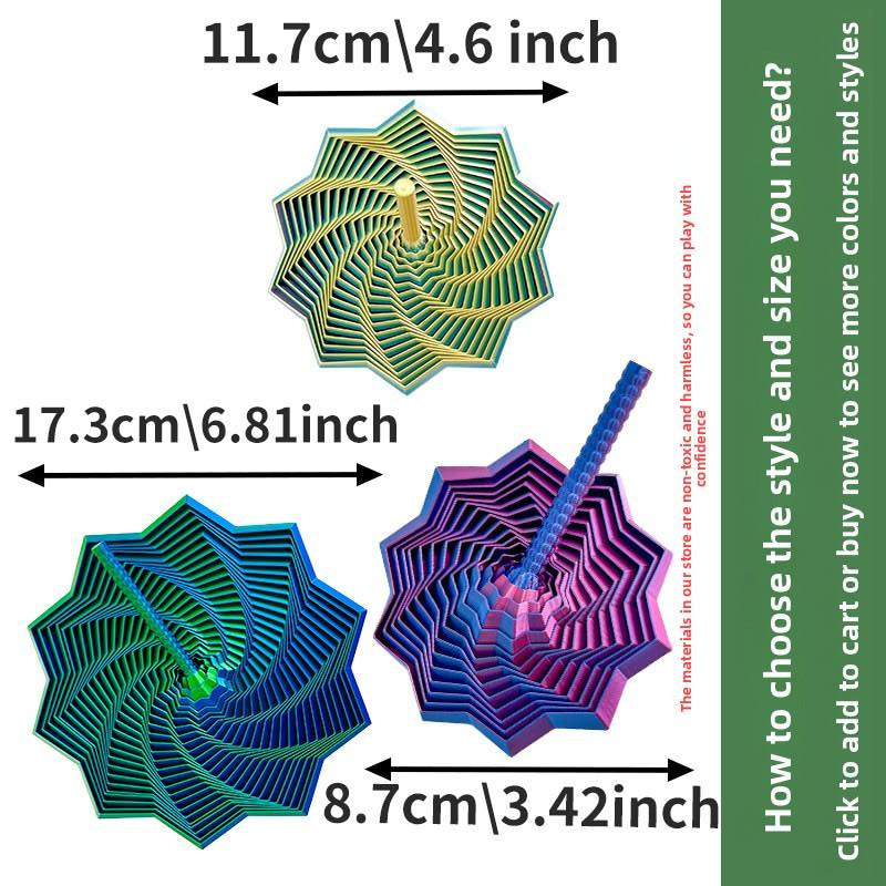 3d articulated twister fidget toy