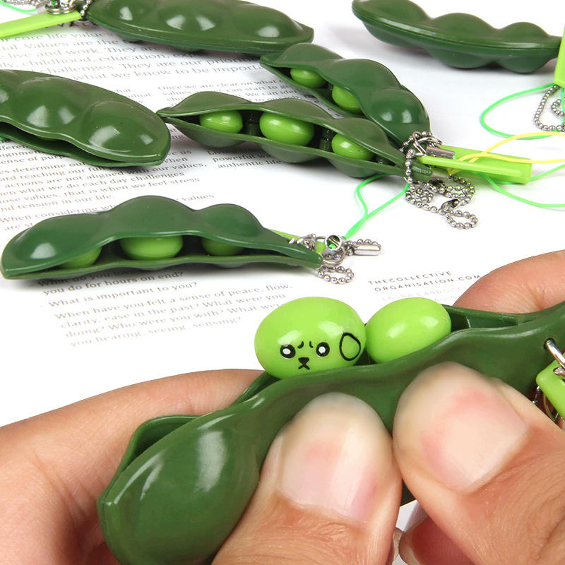 Pea Pod Keychain fidget