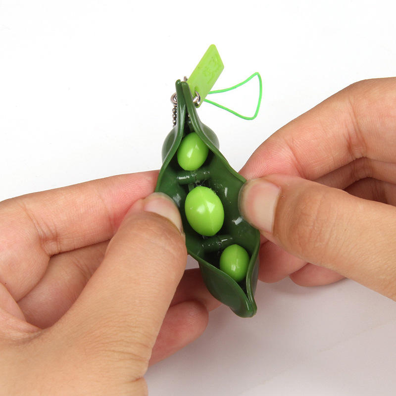 Pea Pod Keychain fidget