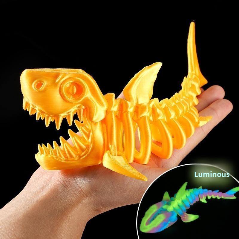 3d articulated skeleton Shark