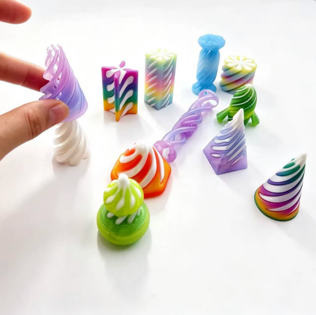 New Mini 3d Printed pass through fidgets
