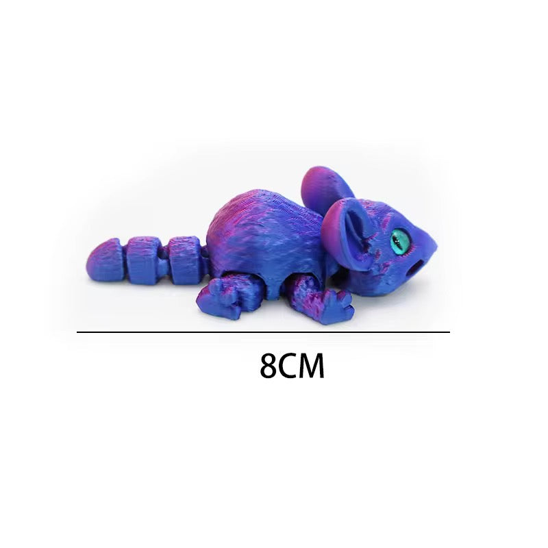 Super Flexi Articulated Mouse Laser Purple 8cm