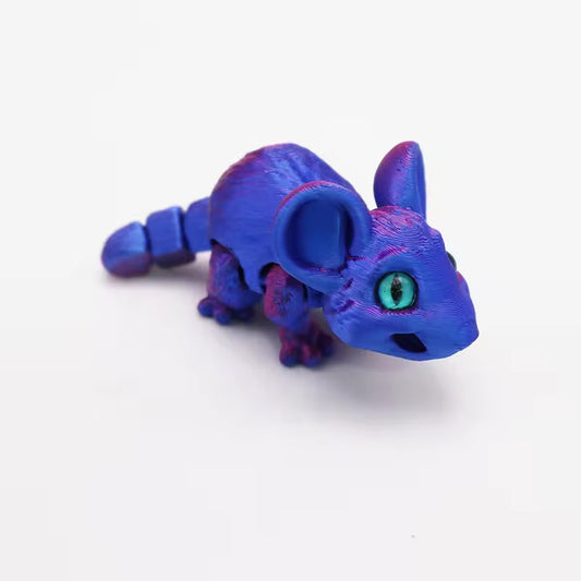Super Flexi Articulated Mouse Laser Purple 8cm