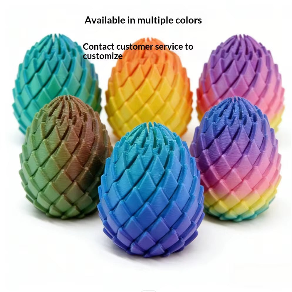 3d articulated small fidget eggs
