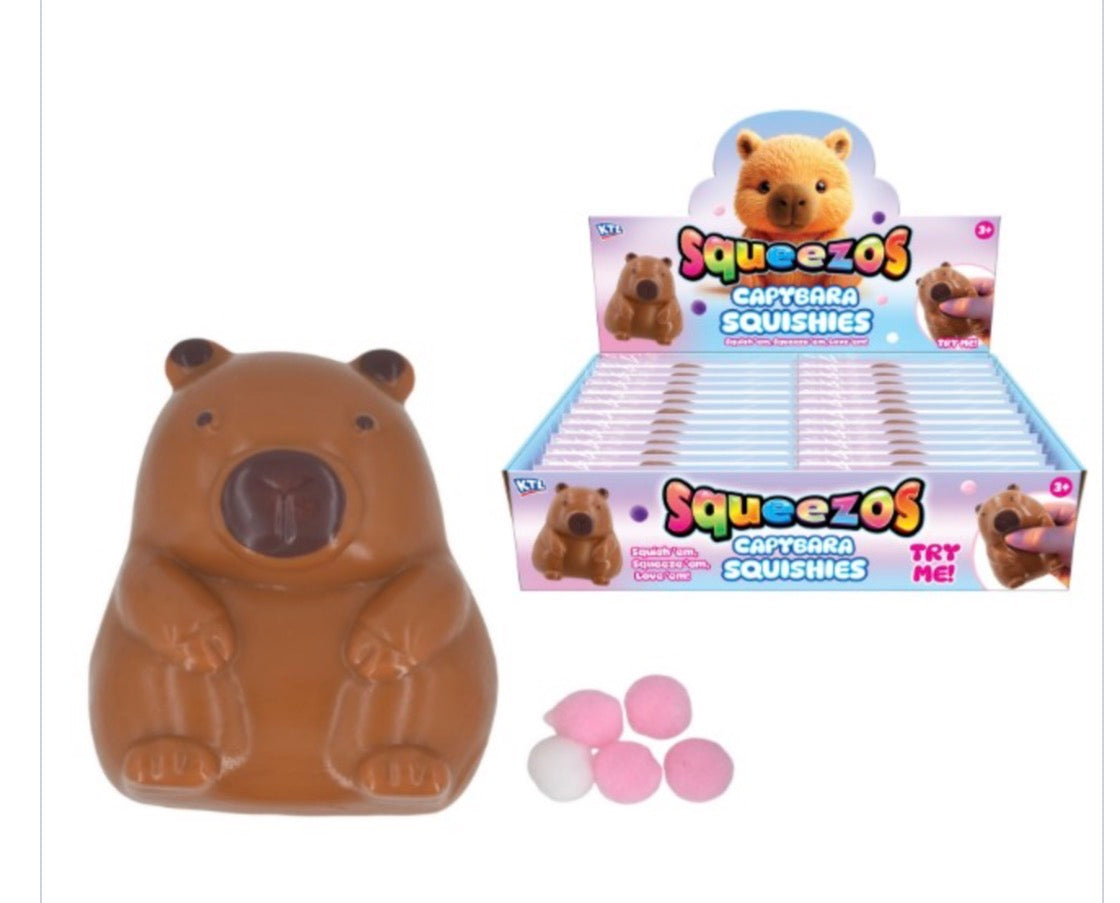 Capybara Squishy with Bobbles