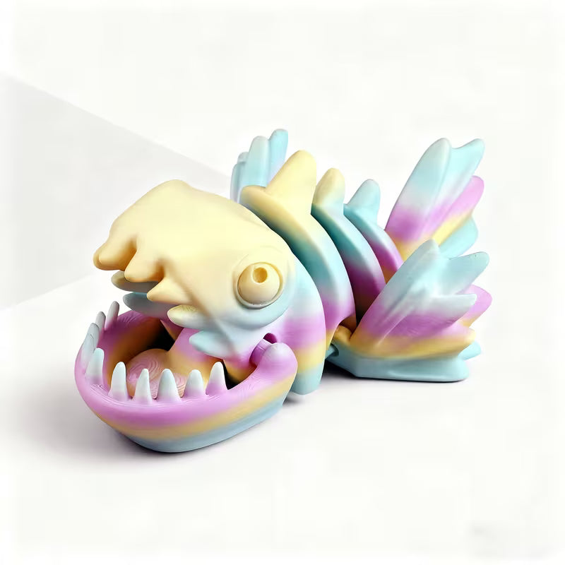 3d articulated smily piranha