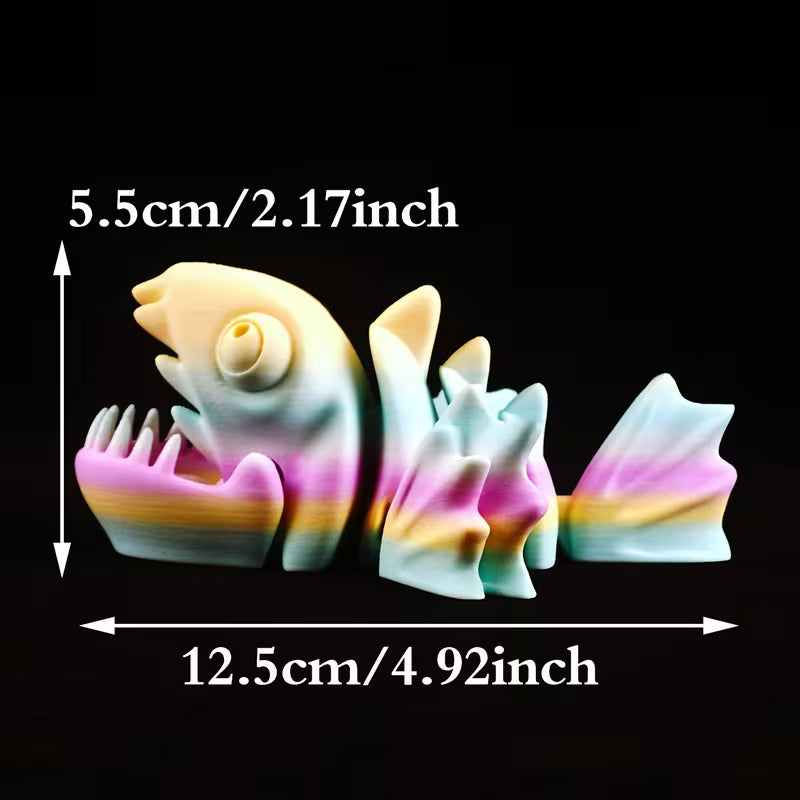 3d articulated smily piranha