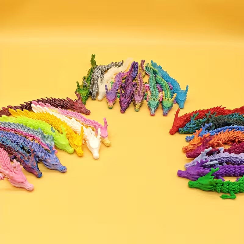 3d articulated dragon 13cm in length