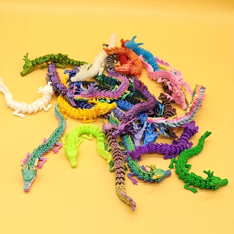 3d articulated dragon 13cm in length
