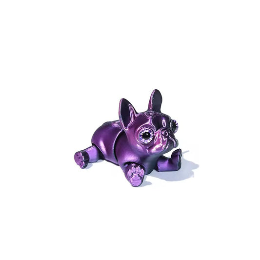 Super Flexi Articulated French Bulldog 6cm Purple