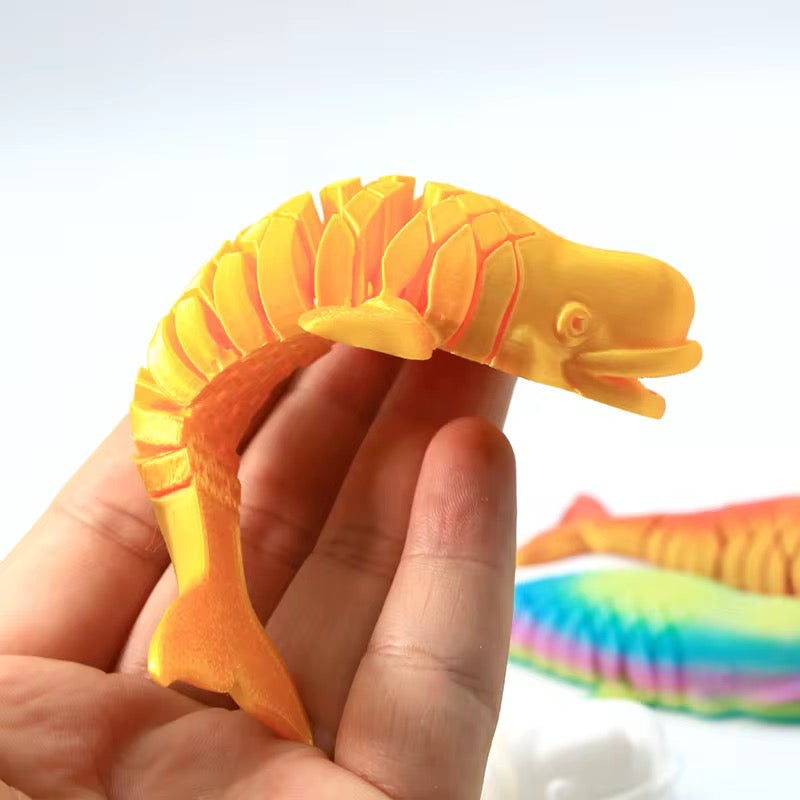 Super Flexi articulated Sperm whale Rainbow