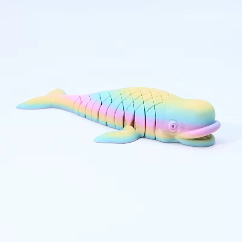 Super Flexi articulated Sperm whale Rainbow