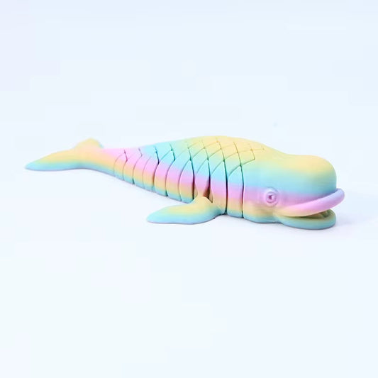 Super Flexi articulated Sperm whale Rainbow