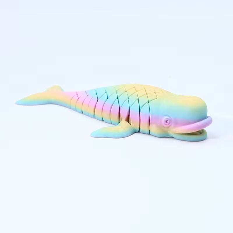 Super Flexi articulated Sperm whale Rainbow