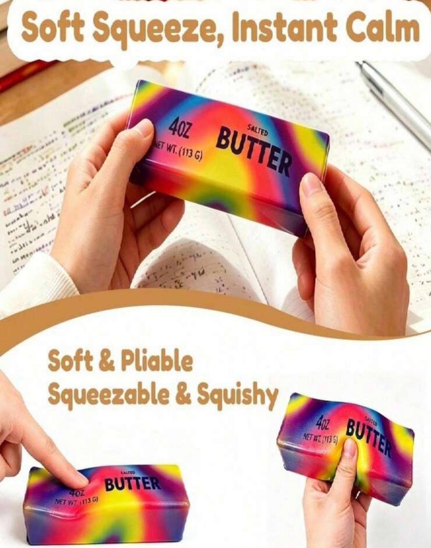 rainbow butter squishy