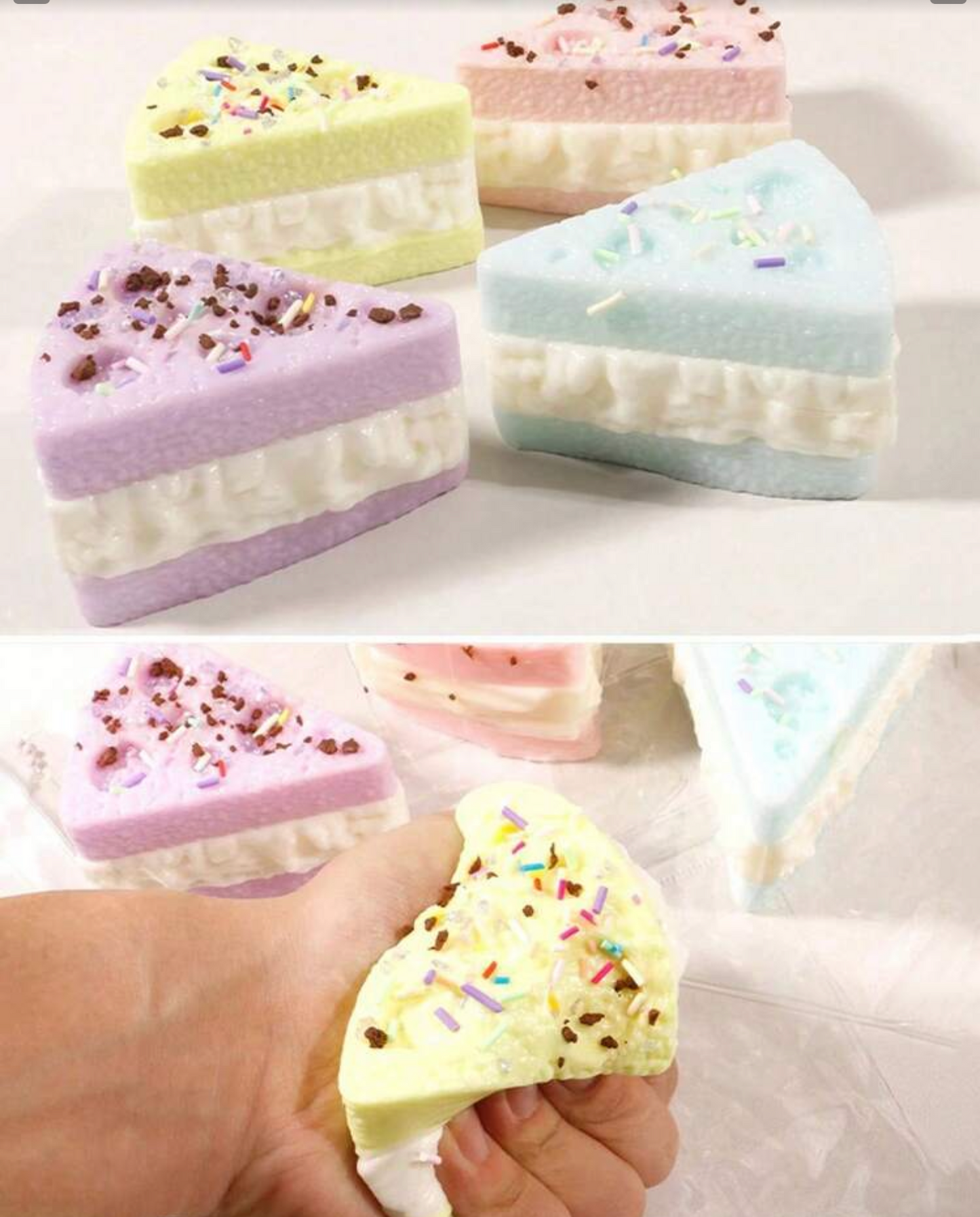 Cheesecake squishy - various colours