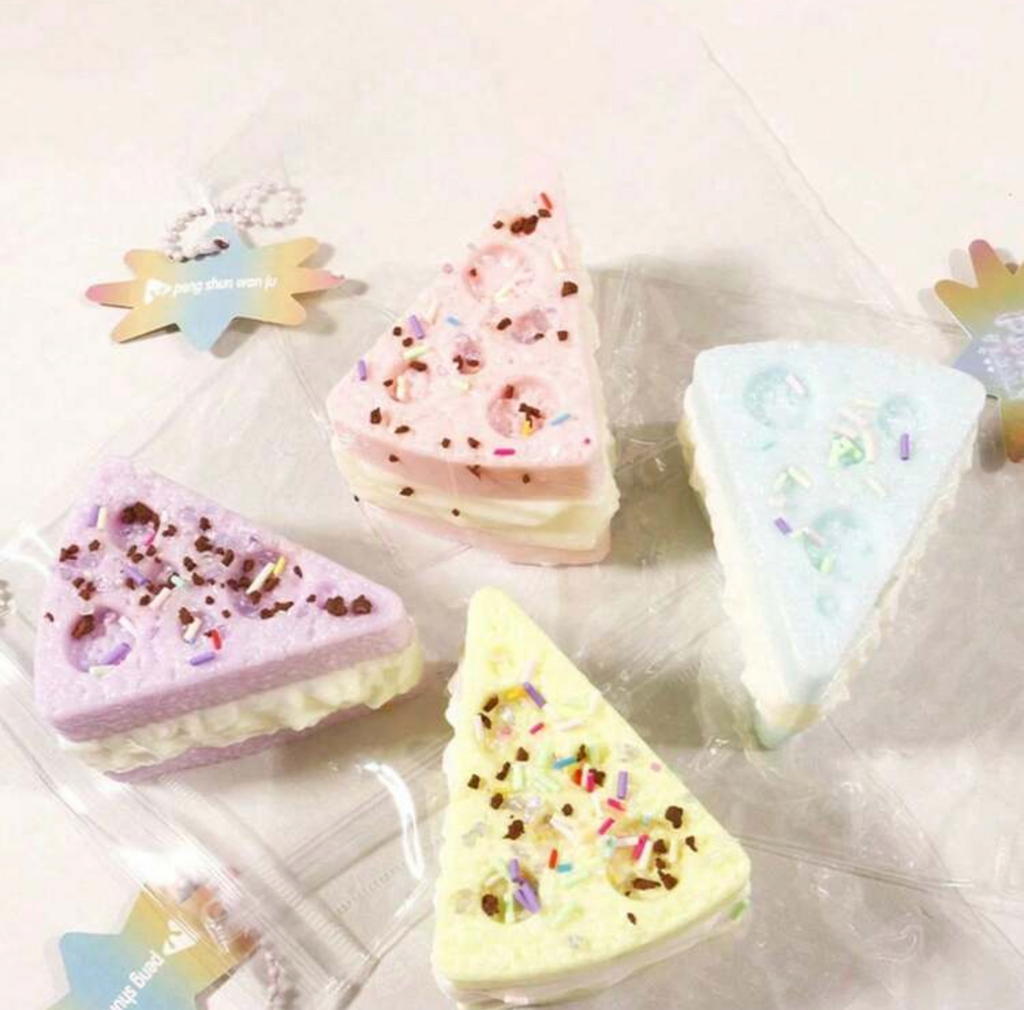Cheesecake squishy - various colours