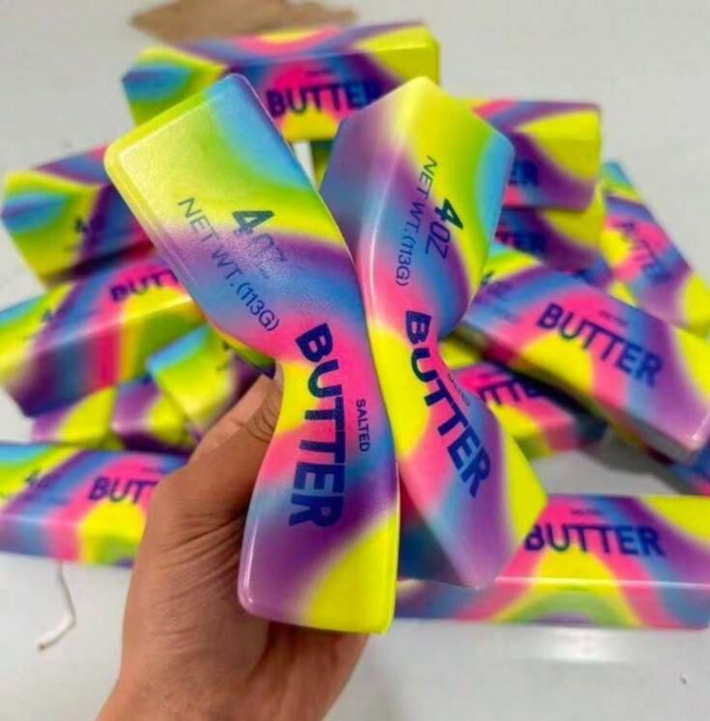 rainbow butter squishy