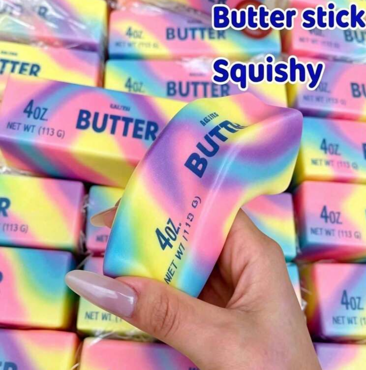 rainbow butter squishy