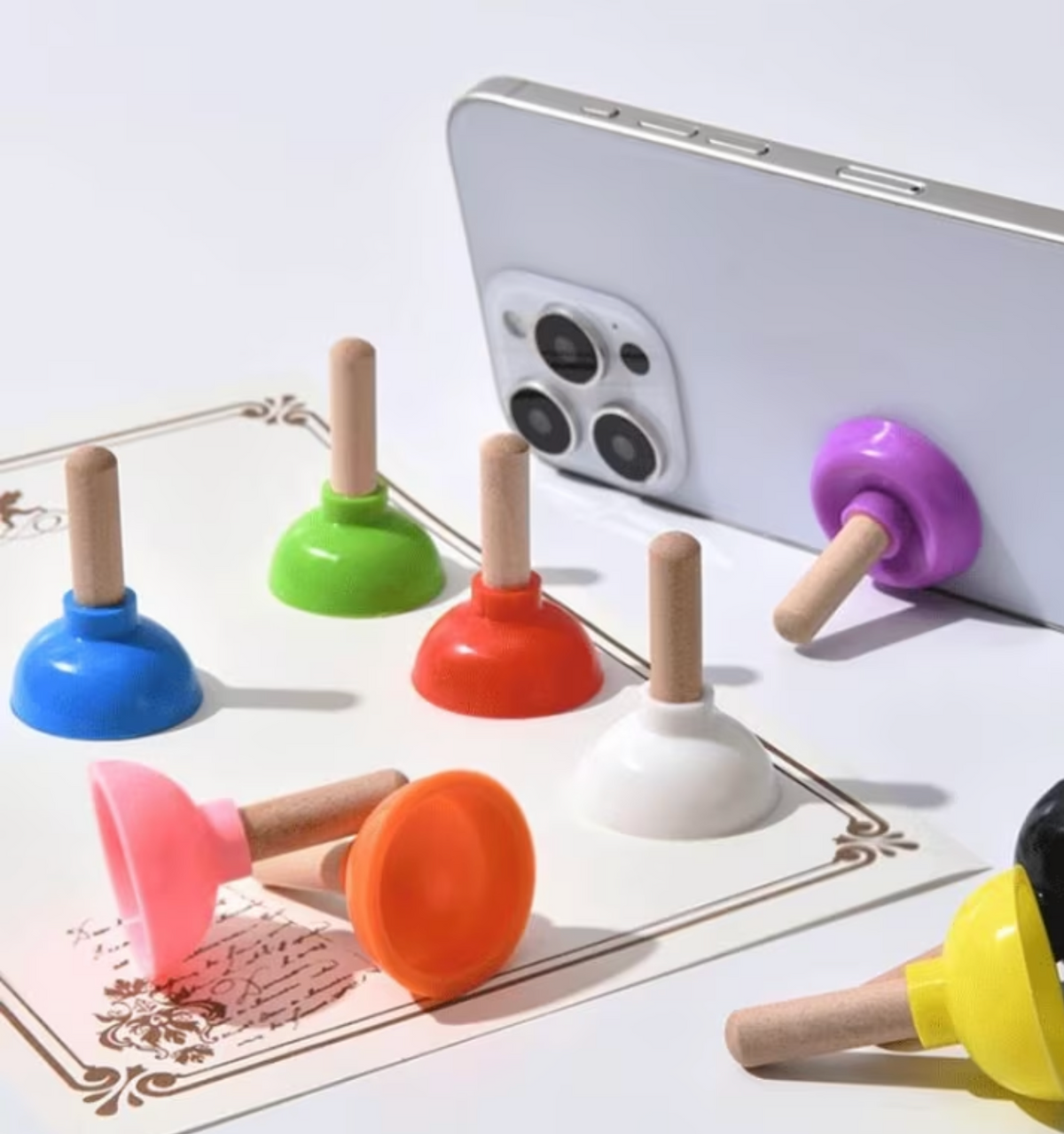 Plunger Mobile phone Stands