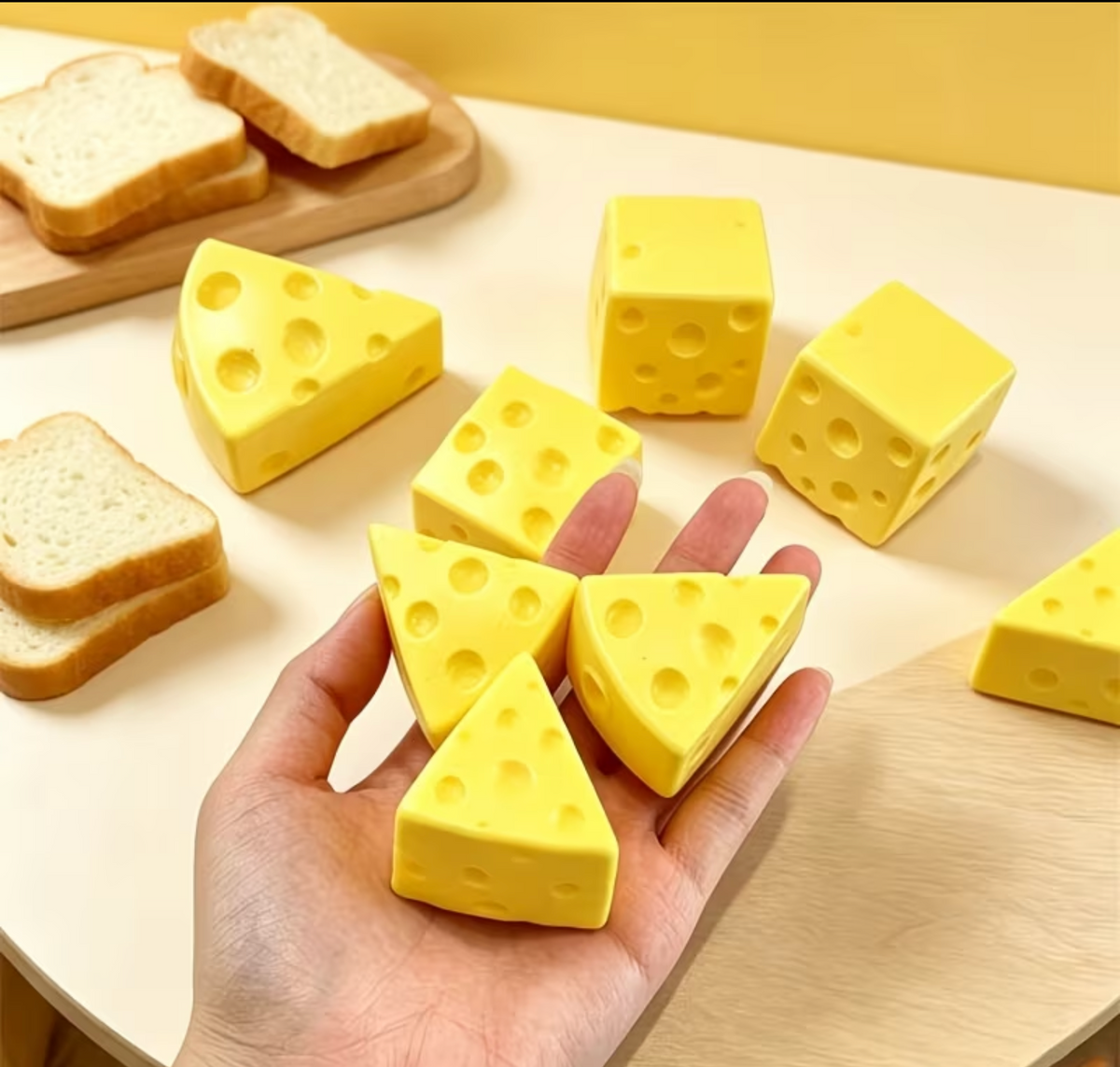 Small Cheese Triangle Squishy