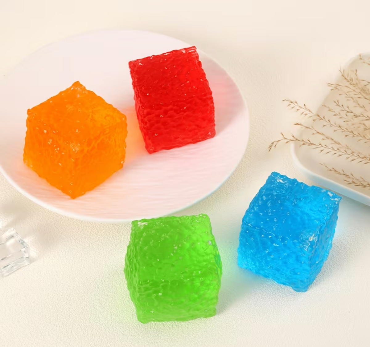 Textured Maltose Cube Squishy
