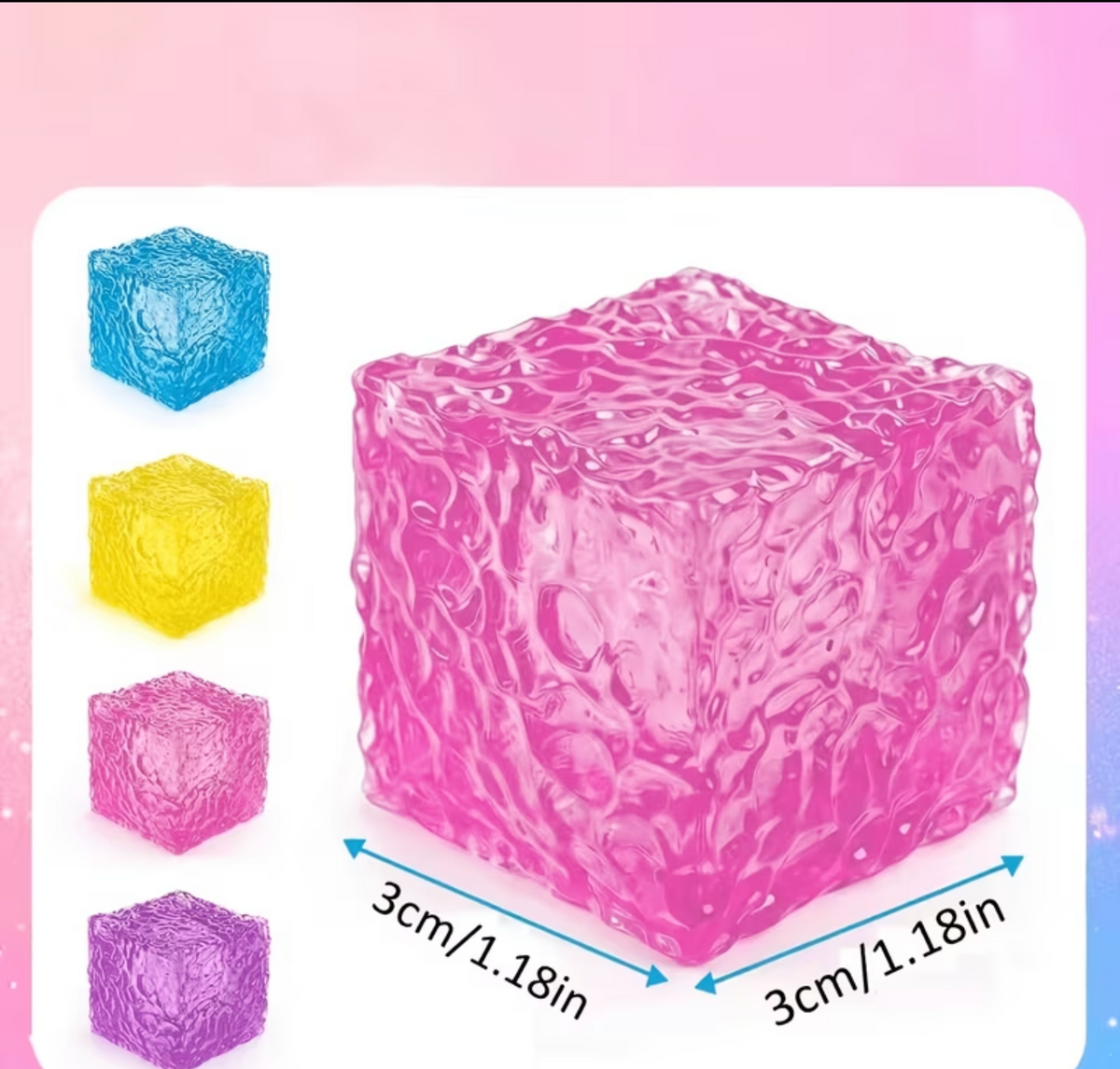 Textured Maltose Cube Squishy