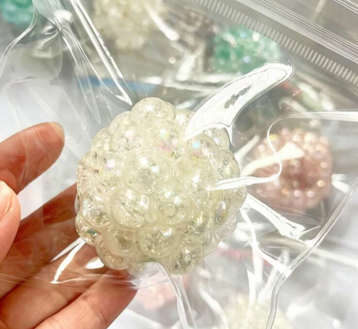 Pearl Crunchy Handmade squishy