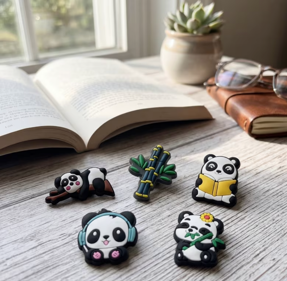 Panda Croc shoe charms