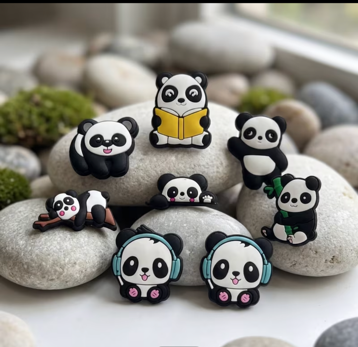 Panda Croc shoe charms