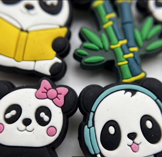 Panda Croc shoe charms