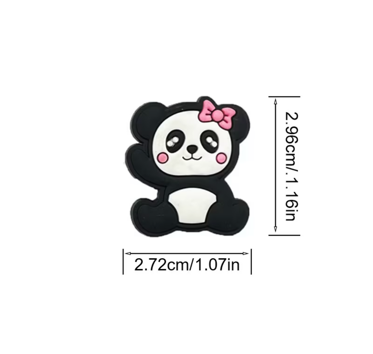 Panda Croc shoe charms