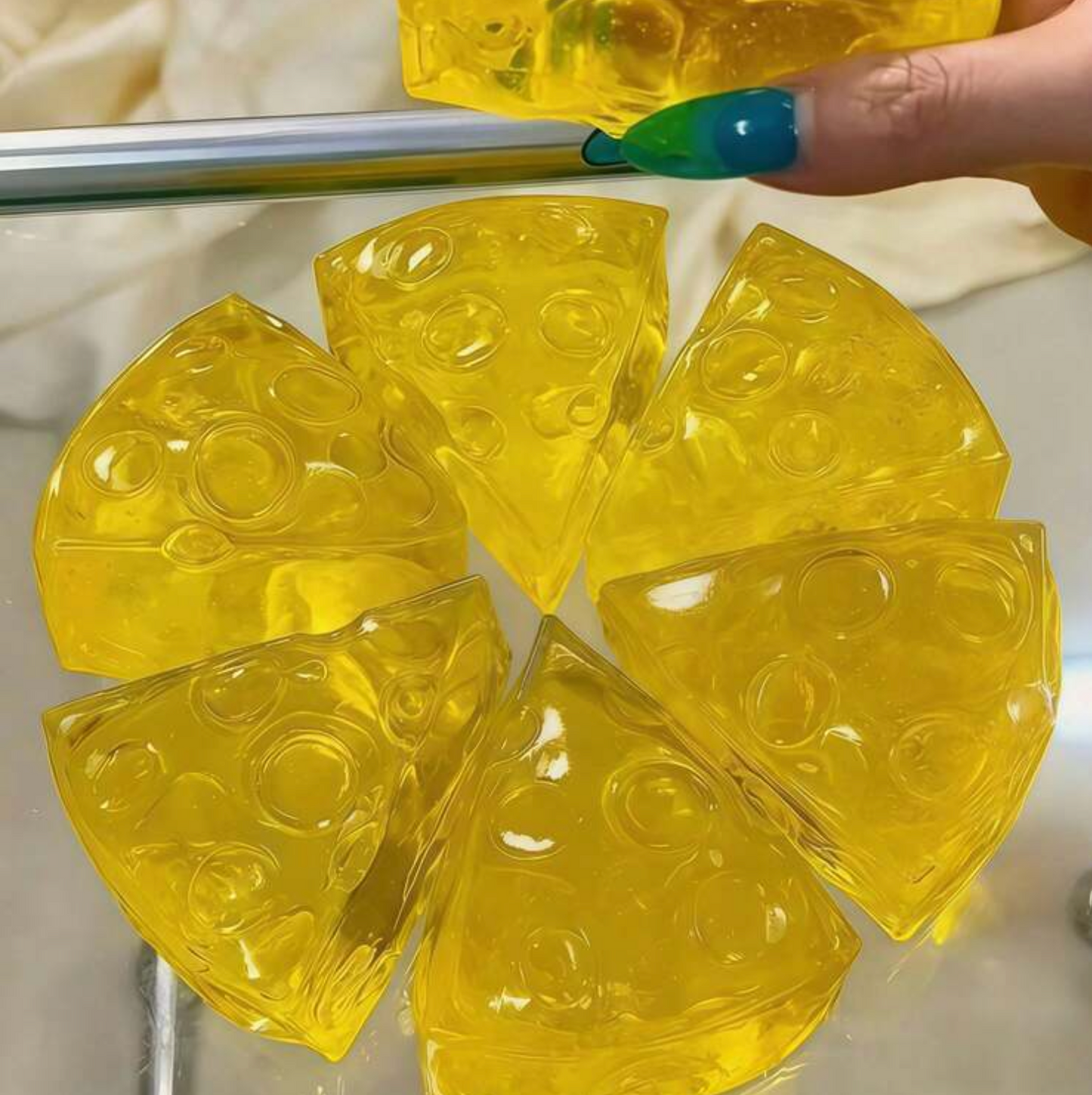 Honey cheese cubes squishy