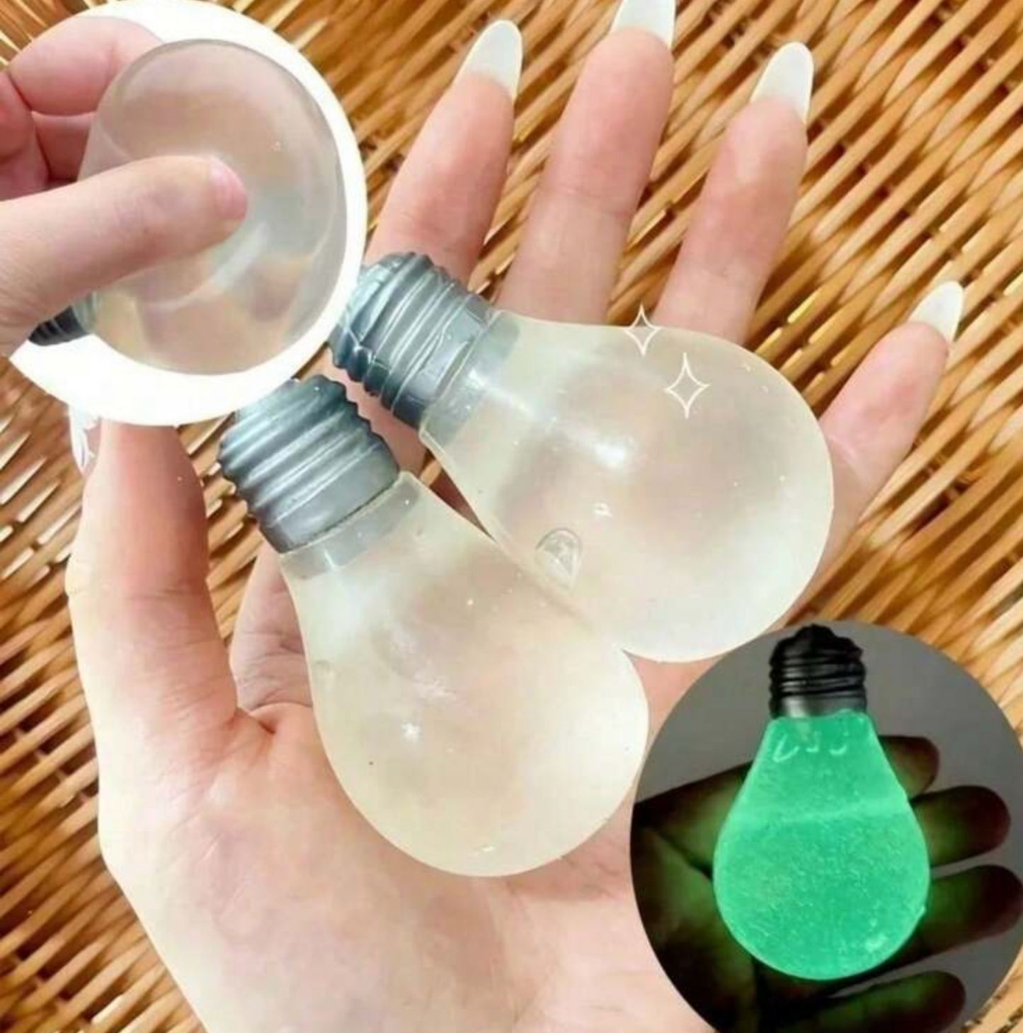 Glow in the dark Light bulb Squishy