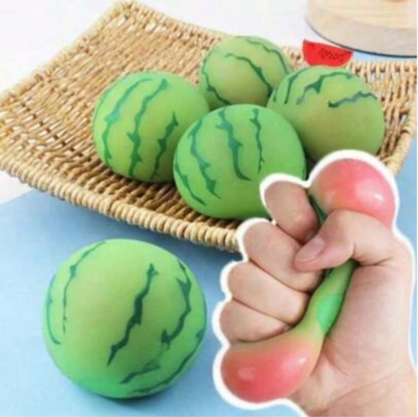 Colour changing watermelon squishy